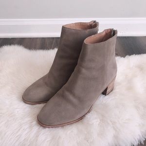 Madewell Suede Back Zip Boots